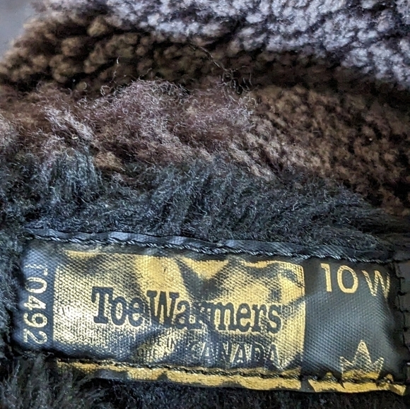 Toewarmers Brown Michelle Zip Front Size 10W GUC - Picture 3 of 5